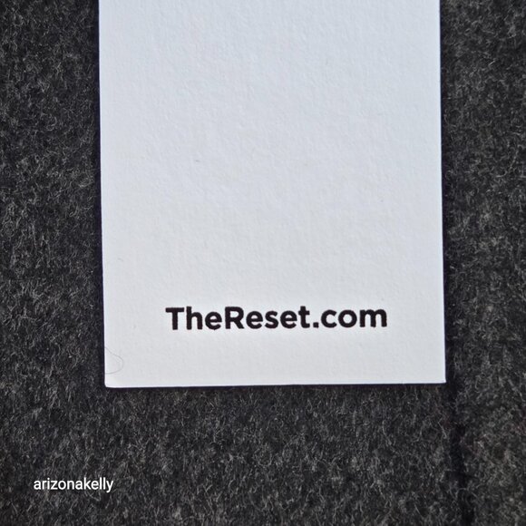 NWT Wool Blend Double Faced Overcoat in Graphite The Reset R Label XS - Picture 4 of 13